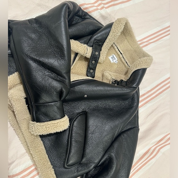 Woman’s Princess Polly Leather Jacket with Fur - Picture 2 of 5